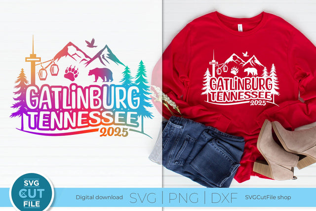 Gatlinburg Tennessee svg, 2025 Family TN Trip SVG-Girls vacation with Friends SVG SVG Cut File 