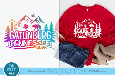 Gatlinburg Tennessee svg, 2026 Family TN Trip -Girls vacation w Friends SVG SVG Cut File 
