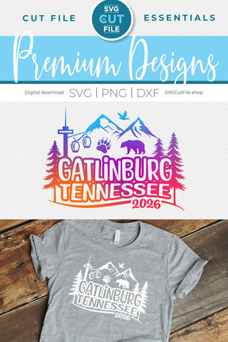 Gatlinburg Tennessee svg, 2026 Family TN Trip -Girls vacation with Friends SVG SVG Cut File 