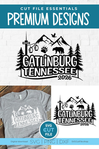 Gatlinburg Tennessee svg, 2026 Family TN Trip -Girls vacation with Friends SVG SVG Cut File 