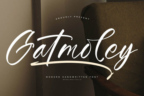 Gatmoley - Modern Handwritten Font Font Letterena Studios 