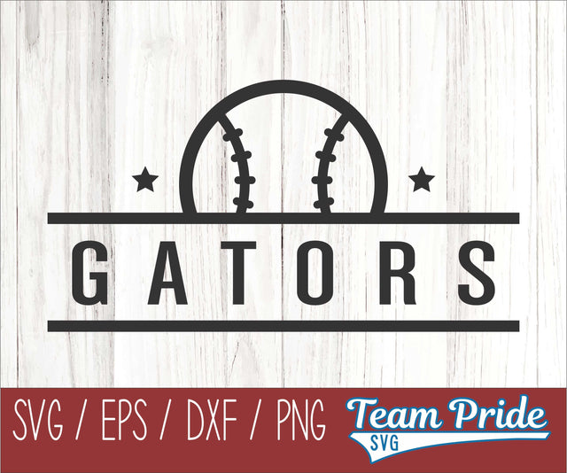 Gators Baseball SVG Digital Download Printable - SVG, EPS, DXF, PNG SVG Team Pride SVG 