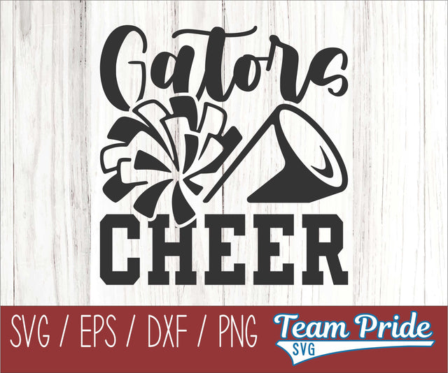 Gators Cheer SVG Digital Download Printable - SVG, EPS, DXF, PNG SVG Team Pride SVG 