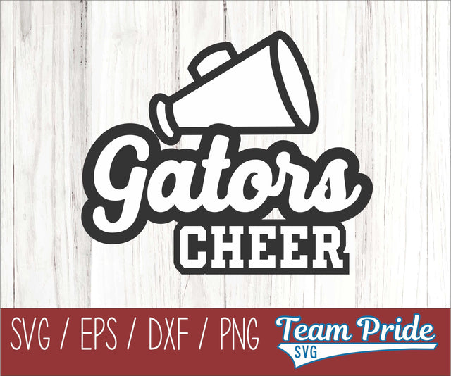 Gators Cheer SVG Printable Digital Download SVG, EPS, DXF, PNG SVG Team Pride SVG 