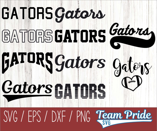 Gators SVG Bundle Digital Download Printable - SVG, EPS, DXF, PNG SVG Team Pride SVG 
