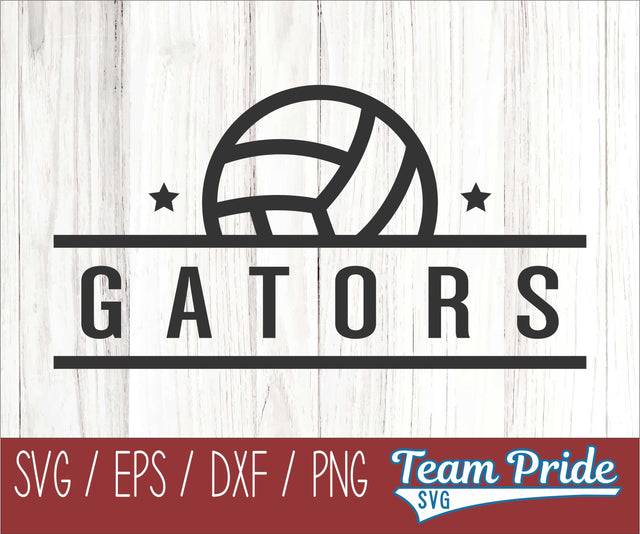 Gators Volleyball SVG Digital Download Printable - SVG, EPS, DXF, PNG 2 SVG Team Pride SVG 
