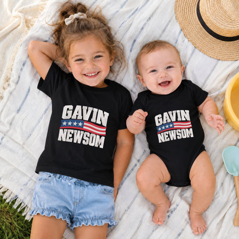 Gavin Newsom America Flag Embroidery Design – Patriotic Political Machine Embroidery File, USA Flag Election Design Embroidery/Applique DESIGNS PatternFeed8 