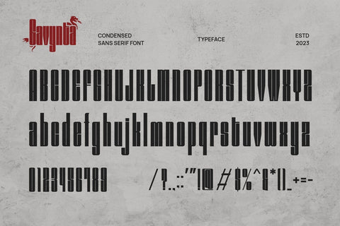 Gavynta - Modern Condensed Sans Serif Font studioalmeera 