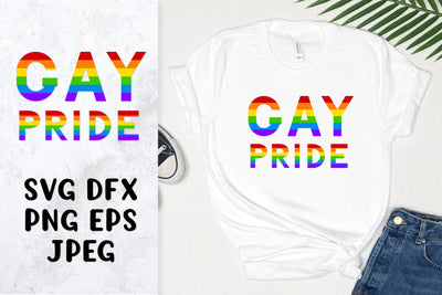 Gay pride rainbow lettering. LGBT SVG. LGBTQ pride month SVG LaBelezoka 