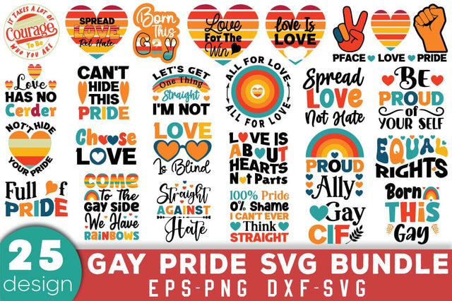 Gay Pride SVG Bundle SVG Angelina750 
