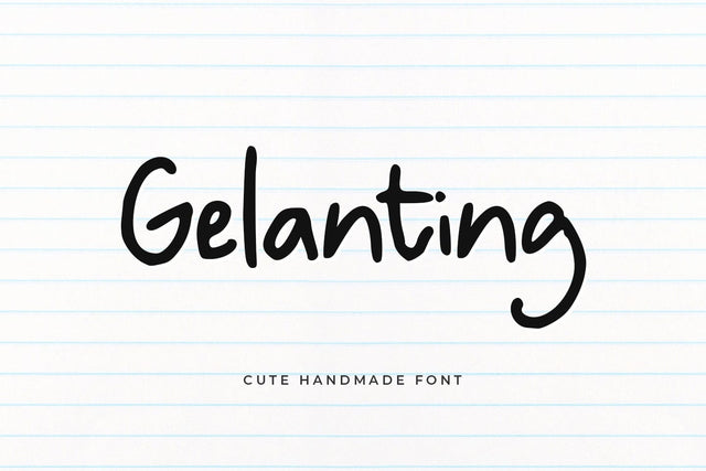 Gelanting Font Abo Daniel Studio 