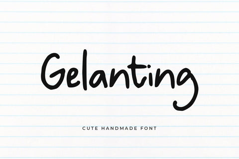 Gelanting Font Abo Daniel Studio 