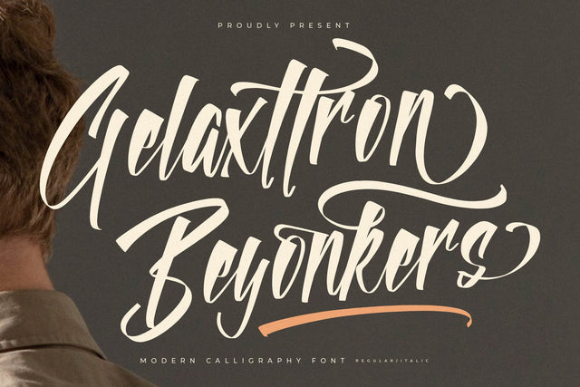 Gelaxttron Beyonkers - Modern Calligraphy Font Font Letterena Studios 