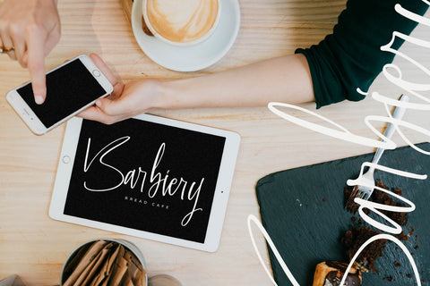 Gella Romane - Modern Handwritten Font Letterena Studios 