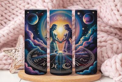 Gemini Zodiac 20oz Tumbler Wrap Sublimation DesignSVG 