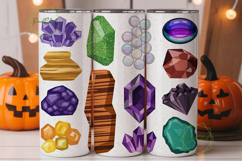 Gemstone Crystal 20oz Tumbler Wrap Sublimation PixelChick 