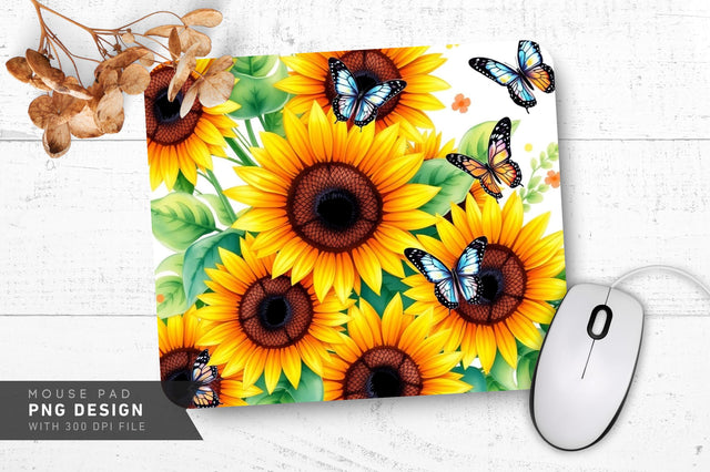 Gentle Butterfly Field Mousepad Sublimation Regulrcrative 