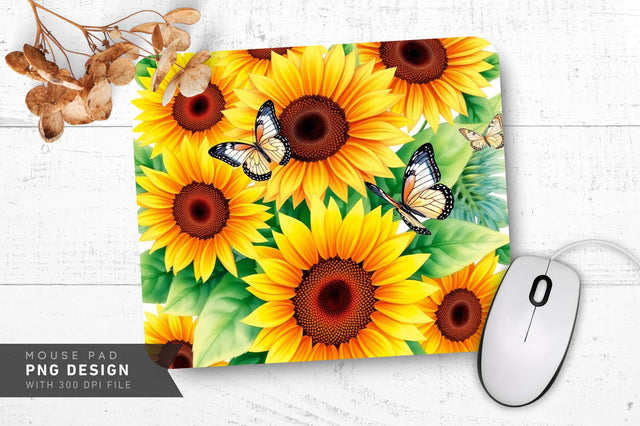 Gentle Butterfly Field Mousepad Sublimation Regulrcrative 