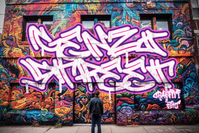 Genzi Street - Awesome Monoline Graffiti Font Font Mozzatype 