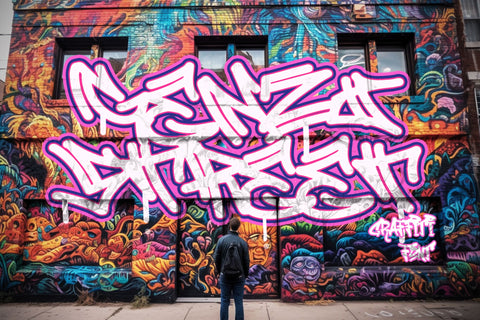 Genzi Street - Awesome Monoline Graffiti Font Font Mozzatype 