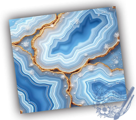 Geode Tumbler, Marble Design, 20oz Tumbler Wrap, Gold and White, Opal Effect, Sublimation Design, Elegant Tumbler Sublimation ToriDesigns 