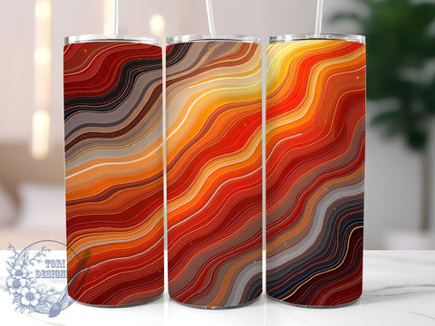 Geode Tumbler, Red Marble Design, Sparkly Tumbler, 20oz Wrap, Gold and Red, Opal Effect, Glamorous Tumbler Sublimation ToriDesigns 