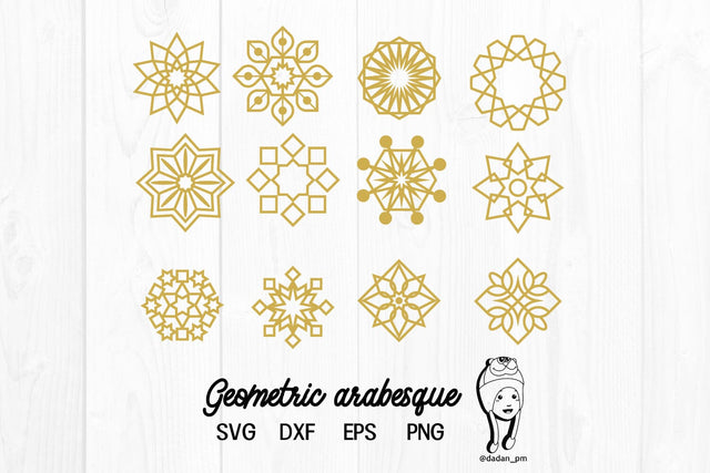 Geometric arabesque svg, dxf, eps, png SVG dadan_pm 