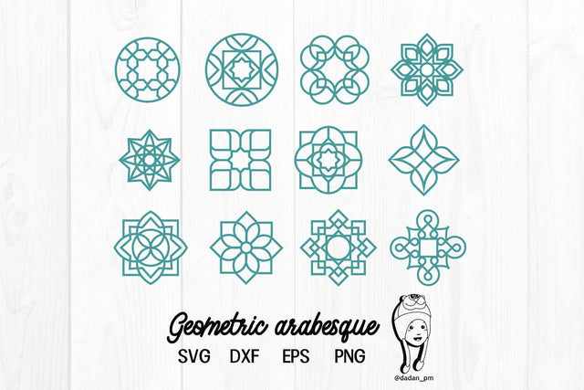 Geometric arabesque svg, dxf, eps, png SVG dadan_pm 