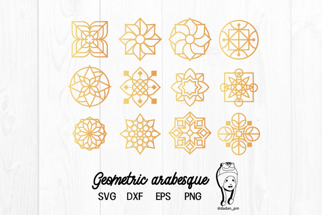 Geometric arabesque svg, dxf, eps, png SVG dadan_pm 