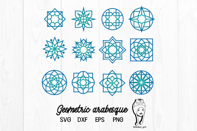 Geometric arabesque svg, dxf, eps, png SVG dadan_pm 