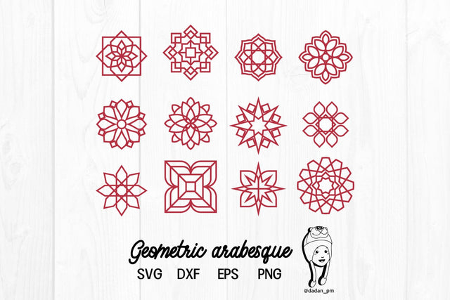 Geometric arabesque svg, dxf, eps, png SVG dadan_pm 