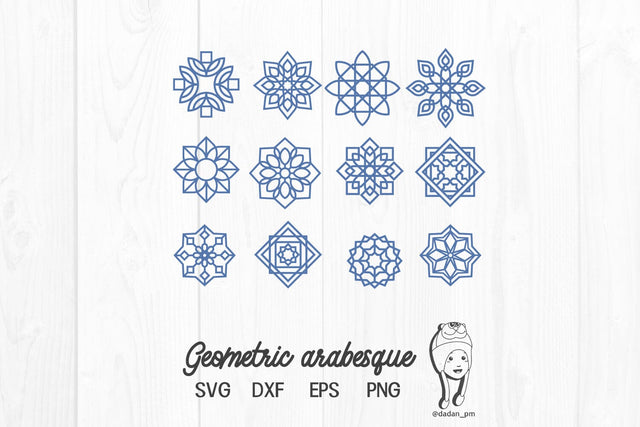 Geometric arabesque svg, dxf, eps, png SVG dadan_pm 