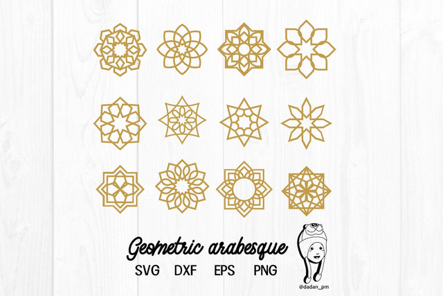 Geometric arabesque svg, dxf, eps, png SVG dadan_pm 