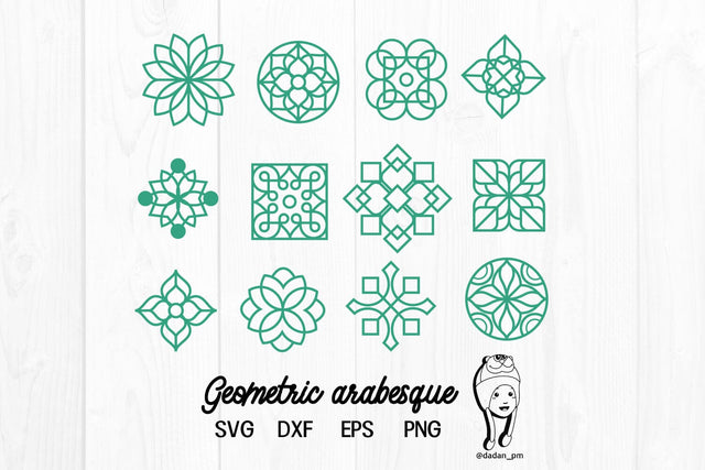 Geometric arabesque svg, dxf, eps, png SVG dadan_pm 