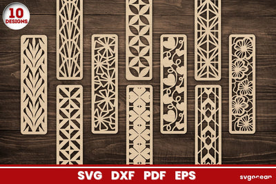 Geometric Bookmarks SVG Bundle SVG SvgOcean 