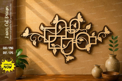 Geometric Butterfly Art laser cut svg File SVG Regulrcrative 