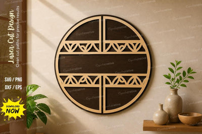 Geometric Circle Panel laser Cut svg Cutting file SVG Regulrcrative 