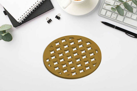 Geometric Cup Coasters Onelayer Template SVG LaserCutano 