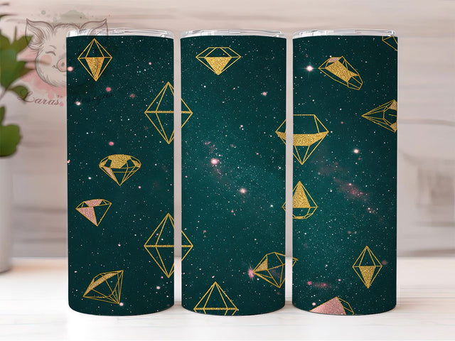 Geometric Diamond Tumbler Wrap, Diamond Pattern Mug, Modern Abstract Cup, Polygon Art Design, Minimalist Aesthetic Gift, Chic Geometry Wrap, Sublimation Tumbler Wrap Sublimation Lara' s Designs 