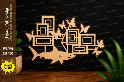 Geometric Fish Laser Cut SVG SVG Regulrcrative 