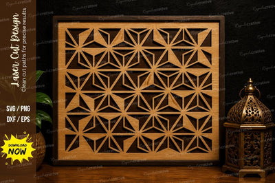 Geometric Panel Laser Cut SVG Design SVG Regulrcrative 