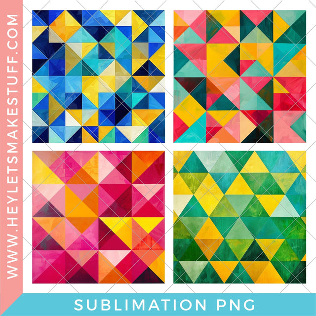 Geometric Patterns Set - Sublimation Sublimation Hey Let's Make Stuff 