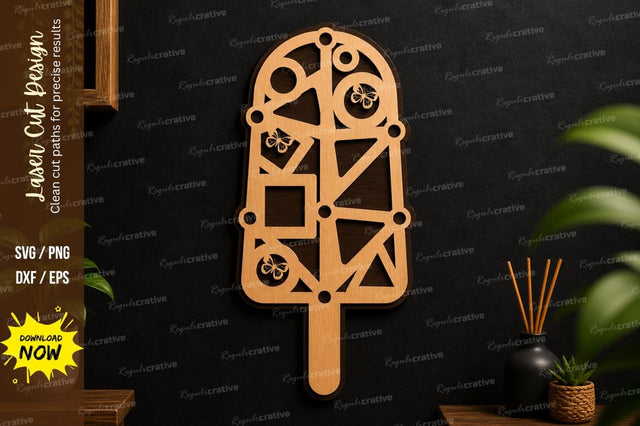 Geometric Popsicle Laser Cut File SVG Regulrcrative 