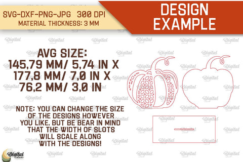 Geometric Pumpkin Laser Cut. Autumn Pumpkin SVG Design SVG Evgenyia Guschina 