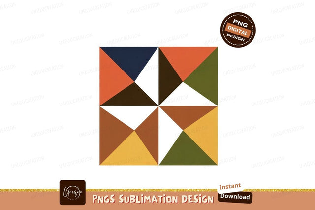 Geometric Shapes Colorful Abstract Design image Sublimation Designangry 
