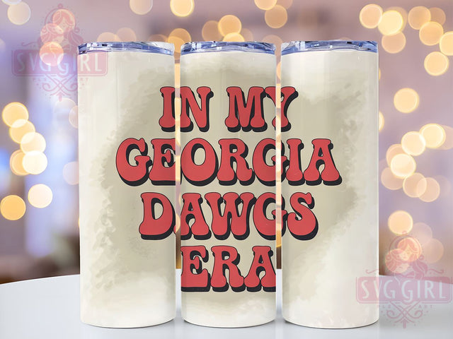 Georgia Dawgs, Dawgs Tumbler, PNG Sublimation, 20oz Tumbler, College Football, University of Georgia, Fan Gear, Sports Gift Sublimation SvggirlplusArt 