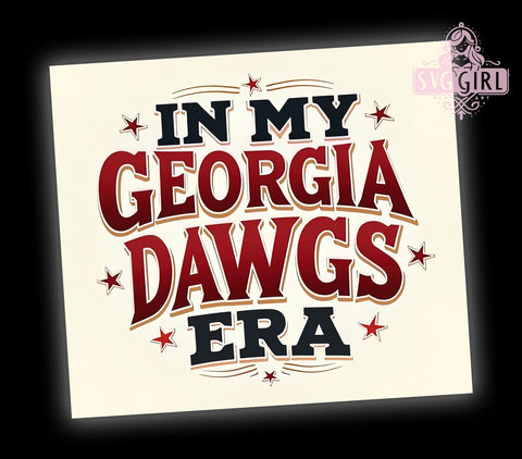 Georgia Dawgs, Dawgs Tumbler, PNG Sublimation, 20oz Tumbler, College Football, University of Georgia, Fan Gear, Sports Gift Sublimation SvggirlplusArt 