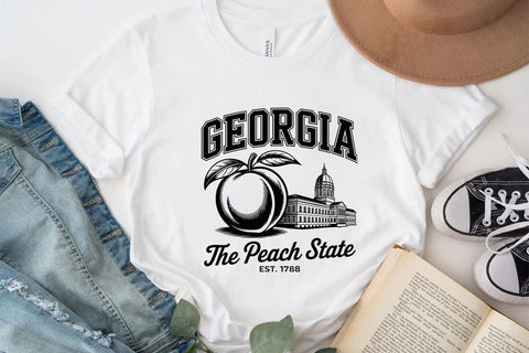 Georgia The Peach State Est. 1788 SVG Angelina750 