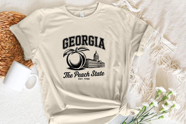 Georgia The Peach State Est. 1788 SVG Angelina750 