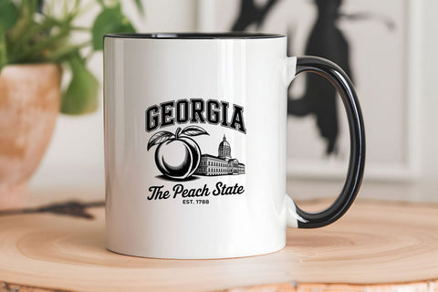 Georgia The Peach State Est. 1788 SVG Angelina750 